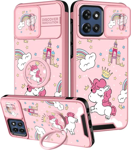 Vista 22 de para Moto G 5G 2023 funda - Cubierta de teléfono linda con corazón para mujeres y niñas, diseño único negro con cubierta deslizante para la cámara