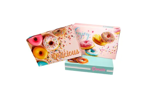 Vista 5 de Southern Champion Tray 12123 Caja de donas impresa para panadería, deliciosa impresa, productos horneados, fiestas, cumpleaños, celebraciones