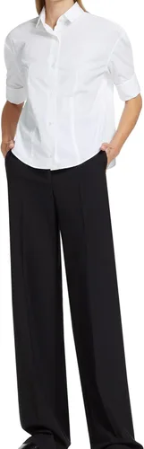 Vista 5 de Camisas de manga corta con botones para mujer, básicas, simples, casuales, para el trabajo, blusas