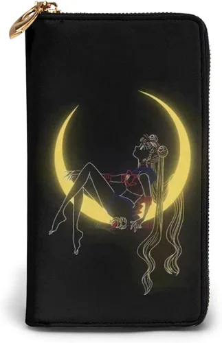 Vista 2 de Mujer hombres marinero cremallera cartera embrague monedero merchandise-marinero amigos negro, Negro, paquete de 5, talla única , cartera Rfid