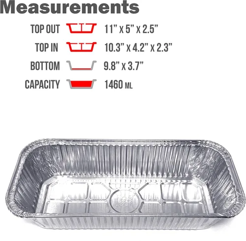 Vista 3 de Fig & Leaf Paquete de 35 bandejas de goteo compatibles con Weber Grills 6498 Smokefire l Summit l Genesis II - Forro de papel de aluminio resistente