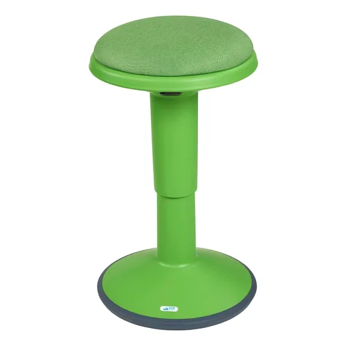 Vista 12 de ECR4Kids Taburete oscilante Sitwell con cojín, altura ajustable, asiento activo, negro