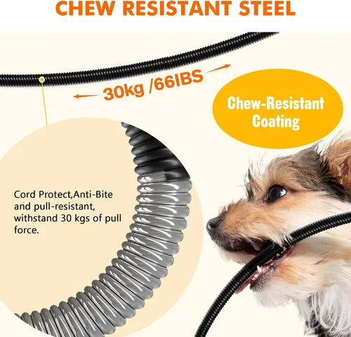 Vista 6 de Pecute Almohadilla Térmica para Gatos de Interior, 6 Temperaturas Ajustables con Temporizador, Almohadilla Térmica para Perros con Cable Doblemente