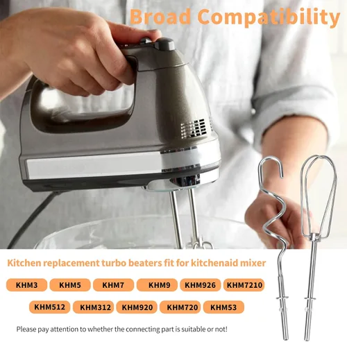 Vista 3 de Accesorios para batidora de mano compatibles con batidora de mano KitchenAid KHM3 KHM5 KHM7 KHM9, batidoras turbo batidoras de mano para Kitchenaid