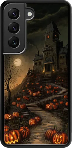 Vista 19 de Funda para Samsung Galaxy S20 5G - Funda de teléfono con patrón de casa embrujada de Halloween - Funda de TPU con protección de absorción de impactos