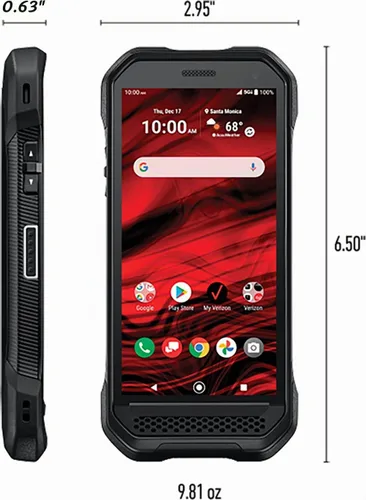 Vista 8 de Kyocera DuraForce Ultra 5G UW E7110 Smartphone 5G ultra resistente para uso en la red de banda ancha de Verizon