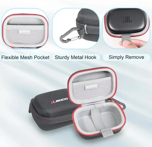 Vista 3 de RLSOCO Funda para JBL Endurance Peak 3 a prueba de polvo y agua (IP68) auriculares activos inalámbricos (sólo funda)