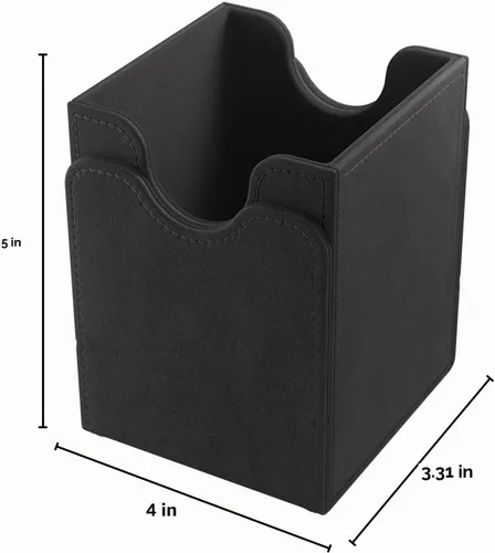 Vista 2 de Caja de almacenamiento de cartas GameGenic – Caja de cubierta: Squire XL Negro 100CT – Duradera y resistente para TCG, OCG, almacenamiento de cartas