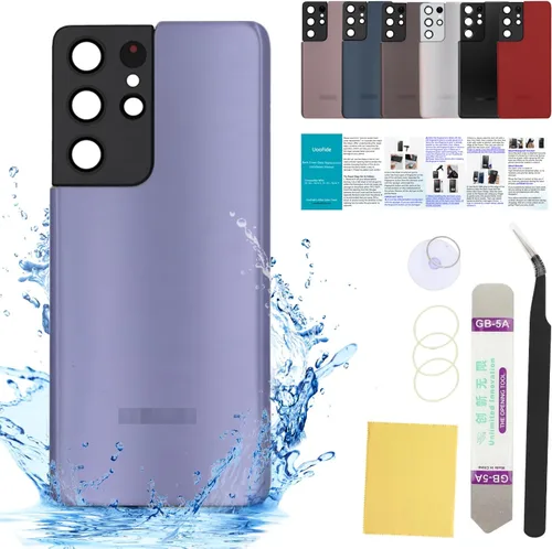 Vista 79 de Compatible con Samsung Galaxy Note 8 - Carcasa trasera de repuesto de cristal de 6.3 pulgadas, SM-N950, todos los portadores con manual de Negro