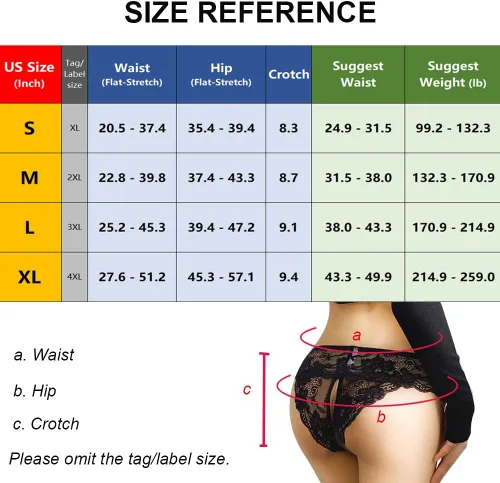 Vista 6 de Alingdaundwr Bragas sexis para mujer, calzoncillos de encaje, ropa interior elástica y hueca, paquete múltiple