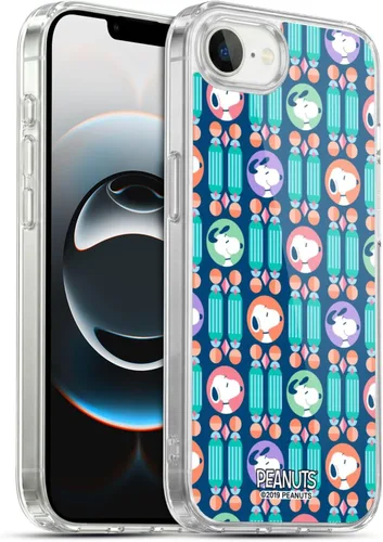 Vista 152 de Head Case Designs Snoopy Deco Dreams - Funda de gel suave con licencia oficial de Peanuts Blue Pattern compatible con Apple iPhone 7 Plus/iPhone 8