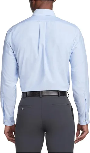 Vista 2 de Van Heusen - Camisa de vestir para hombre, corte regular Oxford lisa