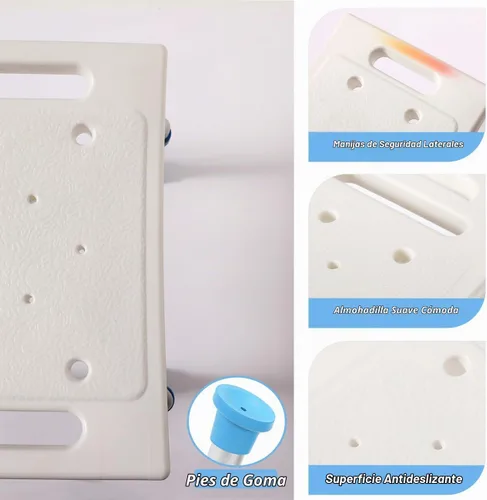 Vista 7 de Silla de ducha FSA/HSA elegible para ducha interior, taburete de ducha para interior de bañera, asiento de ducha de montaje sin herramientas