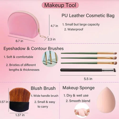 Vista 7 de Set de maquillaje para mujeres, kit de maquillaje para principiantes y profesionales, juego de maquillaje para adolescentes y adultos, regalo