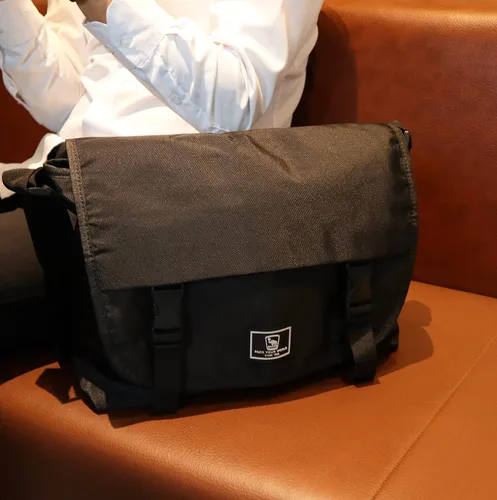 Vista 9 de OIWAS clásico bolso de mensajero para hombres - 14 pulgadas escuela Satchel Bolsas para niños portátil hombro ocio Crossbody hombres mujeres librero