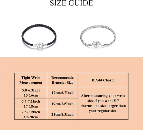 Vista 5 de Pulsera tejida de cuero negro auténtico con plata de ley 925 con cierre de cruz de corazón para cuentas Pandora