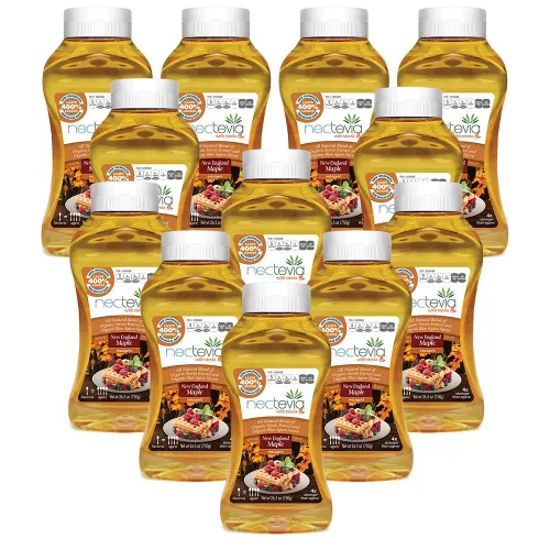 Vista 18 de Nectevia New England Maple - Néctar de agave con infusión de stevia, paquete de 2