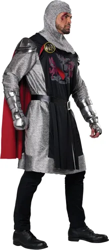 Vista 4 de California Costumes Disfraz de caballero medieval feria renacentista, para hombre