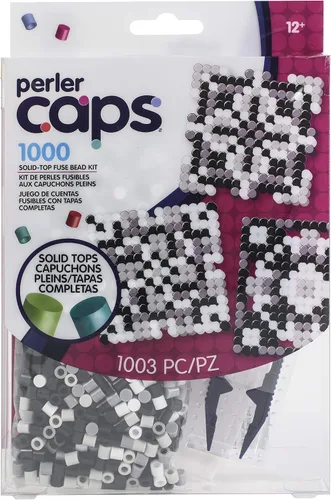 Vista 8 de Perler 80-54657 Kit de iniciación con diseño de cactus de cuentas Perler con tapa sólida, 1006 piezas