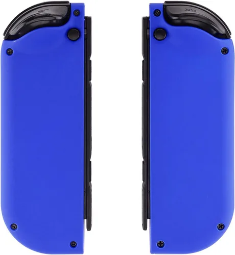 Vista 9 de eXtremeRate DIY Replacement Shell Buttons for Nintendo Switch & Switch OLED, Blue Soft Touch Custom Housing Case with Full Set Button for Joycon