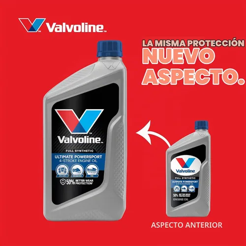 Vista 3 de Valvoline Aceite de motor sintético completo Powersport de 4 tiempos, 1 cuarto de galón