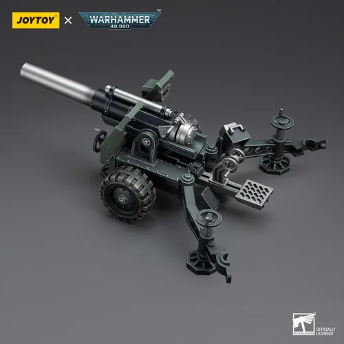 Vista 4 de LEBOO JOYTOY Warhammer 40K Astra Militarum Equipo de artillería con pistola de campo Bombast escala 1:18 coleccionable Joy Toy Figura de acción