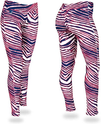 Vista 17 de Zubaz - Leggings con estampado de cebra para mujer con licencia oficial de la NFL, color del