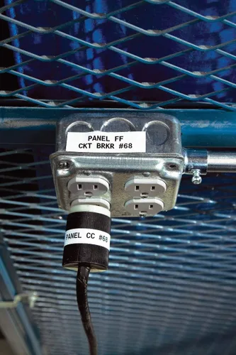 Vista 5 de Brady Etiqueta Auténtica (M21-375-423) de Poliéster para Entornos Severos para Código de Barras, Panel Solar y Placa de Circuito Impreso, Negro