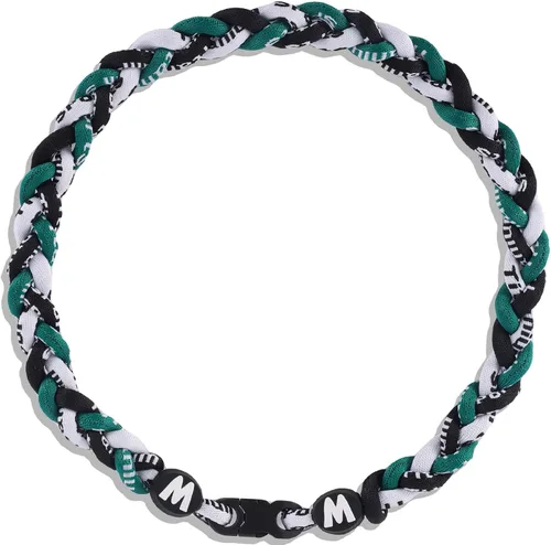 Vista 23 de Willtok Collar de béisbol prémium de 18 pulgadas con cuerda trenzada de nailon con diseño Tornado