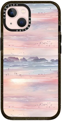 Vista 160 de CASETiFY Funda Impact para iPhone 13 [Protección contra caídas de grado militar 4X de 8.2 pies/Compatible con Magsafe] - #1 Mom - Transparente