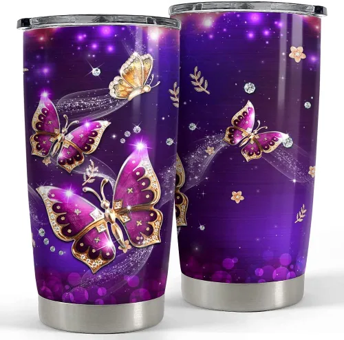 Vista 8 de SANDJEST Vaso de béisbol de 20 onzas con aislamiento de acero inoxidable, taza de viaje, vaso de béisbol para mujeres, hombres, mamá, regalos