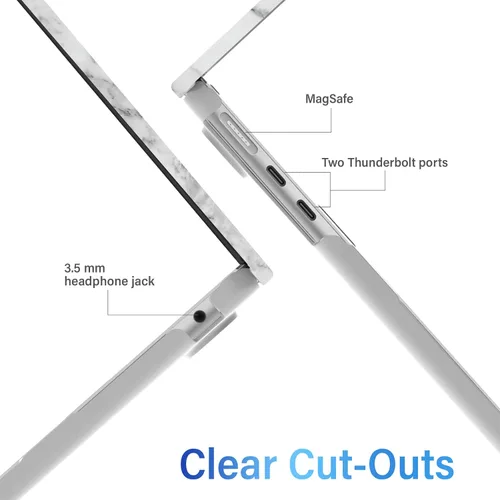 Vista 24 de IBENZER Funda para MacBook Air de 13 pulgadas 2026 2025 2024 2023 2022 M4 A3240 M3 A3113 M2 A2681, funda rígida con cubierta de teclado ScreenFilm