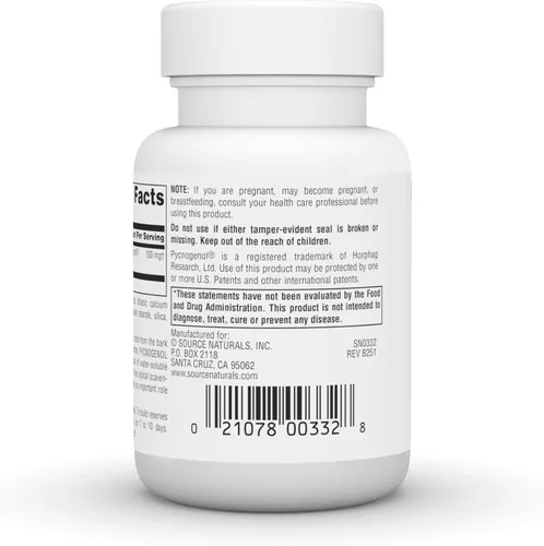 Vista 4 de Pycnogenol de Source Naturals, 0.003 onzas, SN0332, 1, 1