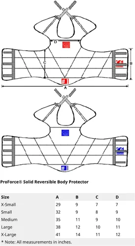 Vista 2 de ProForce Lightning Sports chaleco protector.