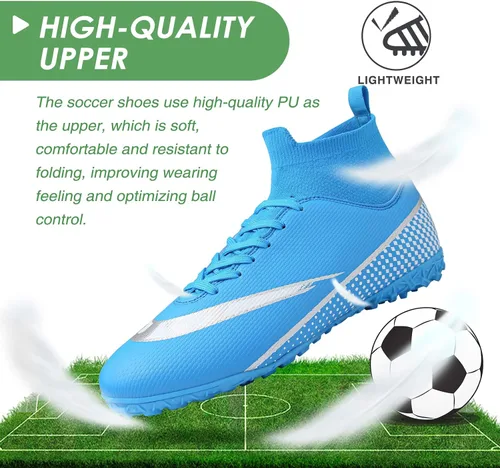 Vista 2 de CBUSTER Soccer Cleats Mens Women Outdoor Soccer Shoes for Big Boy AG TF
