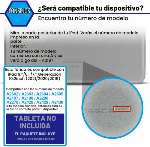 Vista 7 de SEYMAC stock Funda para iPad de 9ª/8ª/7ª generación de 10.2", a prueba de golpes con protector de pantalla, soporte para lápiz