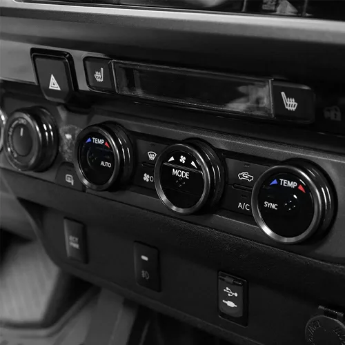 Vista 3 de Thor-Ind Cubierta de botón de CD de audio para interruptor de aire acondicionado, compatible con Toyota Tacoma 2016, 2017, 2018, 2019, 2020, 2021