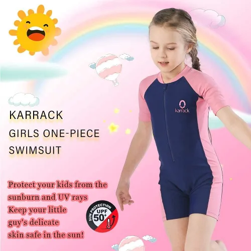 Vista 5 de karrack Traje de baño de una pieza para niñas y niños con protección solar UPF 50+