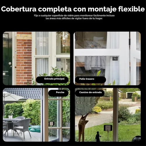 Vista 12 de Wyze Cámara de ventana, cámara de seguridad WiFi HD para interiores, visión nocturna a color mejorada, antirreflejo, detección de movimiento