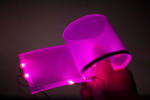 Vista 23 de Luces LED [Con detección de voz] para decoración de casco flexible, kit de bricolaje para cosplay, superhéroe RGB, para hombres, regalos - Luces Voz