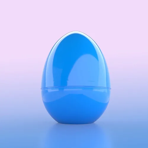 Vista 5 de The Dreidel Company Huevos de Pascua archivables jumbo de 6 pulgadas, paquete de 6 huevos de Pascua de plástico brillante coloridos, se mantienen