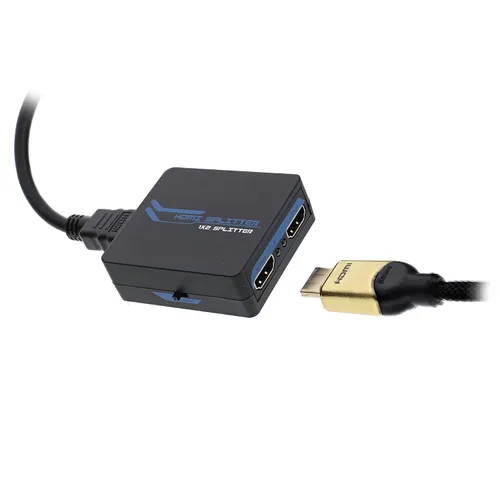 Vista 4 de XTREME Divisor HDMI de 2 puertos para televisores de alta definición, monitores de computadora y proyectores, calidad 4K/soporte Blu-Ray 3D