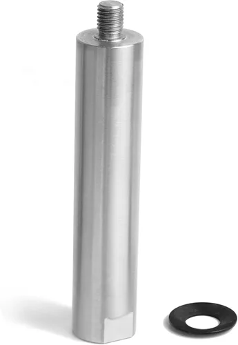 Vista 21 de Poste de 1 pulgada de diámetro con 3 pulgadas de longitud total para descanso de herramienta de torno de madera que incluye rosca, rosca M10X1.5