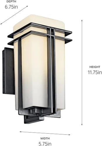 Vista 8 de Kichler lighting tremillo linterna luz de pared para exterior