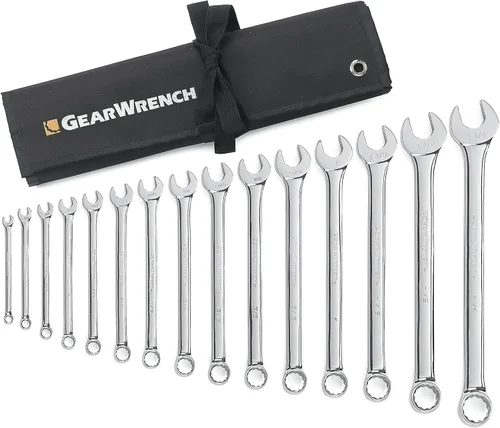 Vista 12 de GEARWRENCH 81916 Juego de llaves combinadas de 22 piezas de 12 puntos, patrón largo, métrico
