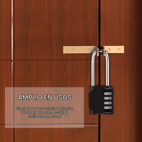 Vista 7 de Diyife Paquete de 3 candados de combinación de grillete de 2.6 pulgadas