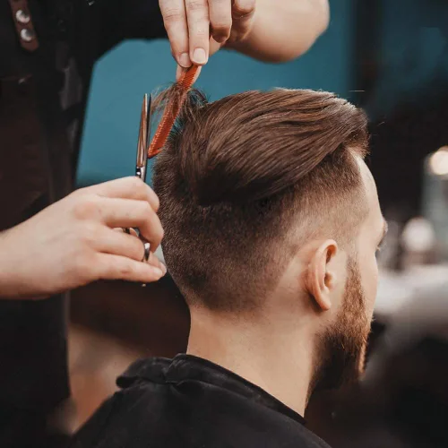 Vista 5 de Paquete de 5 capas de nailon negro impermeables para corte de pelo para hombres