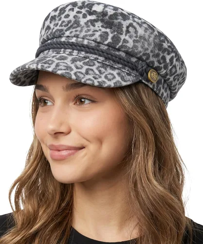 Vista 12 de Funky Junque Gorra de pescador griego, gorra de algodón para panaderos Floral - Denim