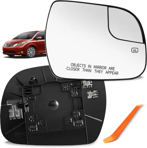 Vista 7 de SNEMEEY Compatible con espejo lateral del conductor Toyota Sienna 2014 2015 2016 2017 2018 2019 2020, reemplazo de espejo de visión lateral