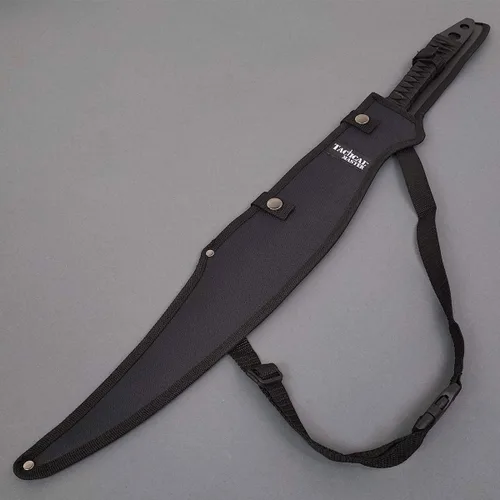 Vista 7 de Machete de fantasía de 27 pulgadas. Cuchillo de hoja fija. Hoja de acero inoxidable 440. Para colección, regalo, camping, deportes al aire libre